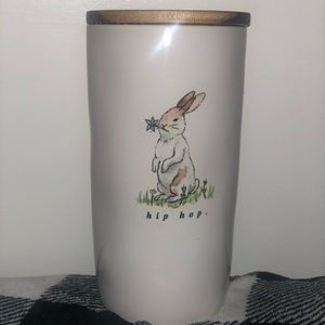 RAE DUNN Bunny hip hop tall Canister